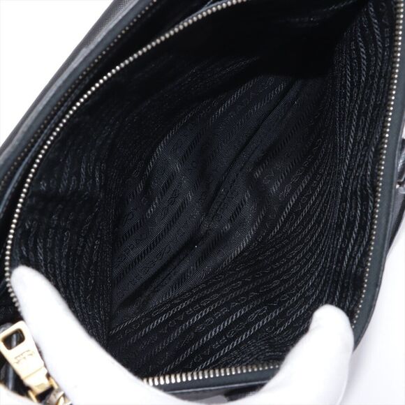 PRADA Saffiano Lux Leather 2way handbag Black BN2274 - Picture 9 of 16